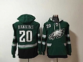 Nike Eagles 20 Brian Dawkins Green All Stitched Hooded Sweatshirt,baseball caps,new era cap wholesale,wholesale hats